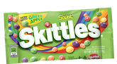 Skittles Bite Size Sour Flavors Contains Green Apple, Grape, Lemon, Orange& Strawberry Each Pack 1.8 oz  24 Packs Per Box Sweet Browse at UsaCandyWholesale.Com